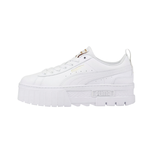 Tenis Puma Mayze Lth Jr Mujer - 38452701 Blancos Chuncky Plataforma