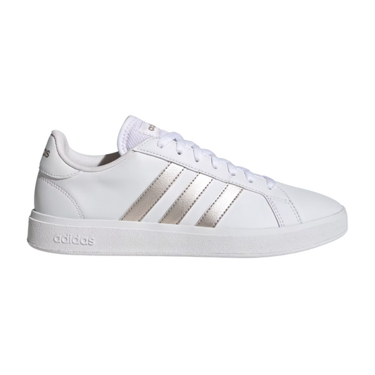 Tenis Adidas Gran Court Base 2.0 Unisex - GW9263 Blanco/Plateado