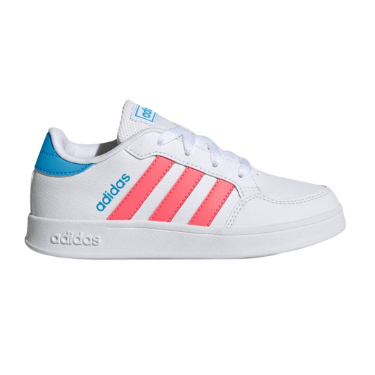 Tenis Adidadas Breaknet K Para Mujer - GY6015  Blanco/Azul/Rosa