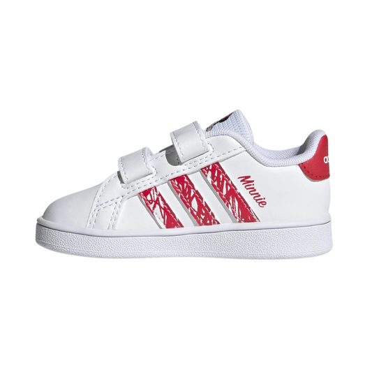 Tenis Grand Court MM CF Infantil- GY8011 Blanco/Rojo