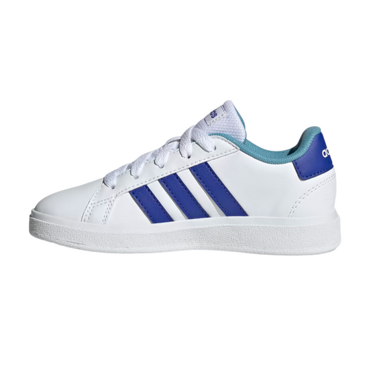 Tenis Adidas Grand Court 2.0 K- HP8908 Blanco/Azul Unisex