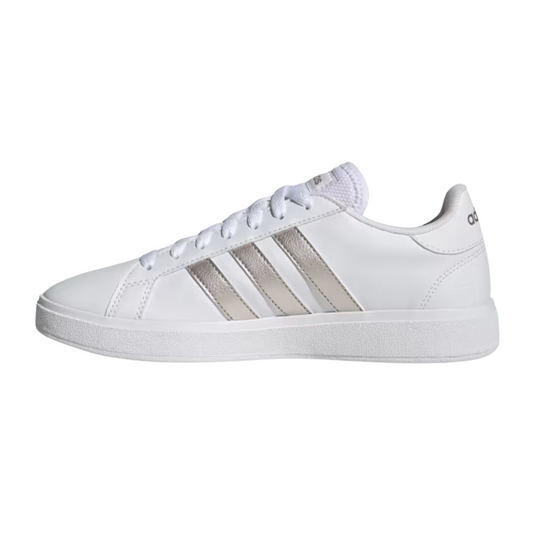 Tenis Adidas Gran Court Base 2.0 Unisex - GW9263 Blanco/Plateado