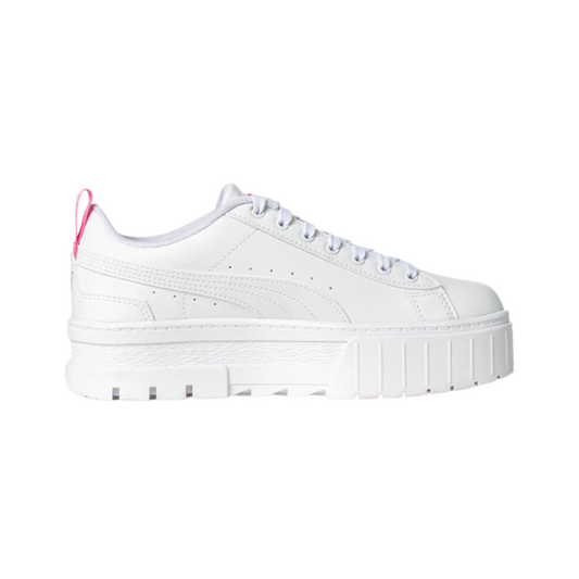 Tenis Puma Mayze Embroidery Jr Mujer - 39728101 Blancos Casuales Plataforma