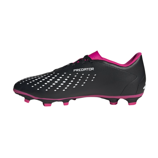 Tenis Adidas Predator Accuracy.4 FG Para Futbol - GW4604 Negro/Blanco/Rosa