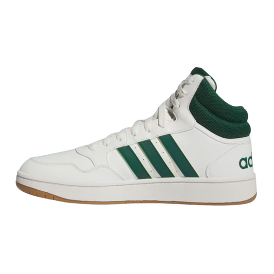 Tenis Adidas Hoops 3.0 Mid - IG5570 Blanco/Verde