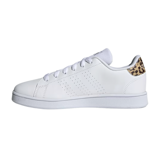Tenis Adidas Advantage K Para Mujer- FY8875 Blanco/Animal Print