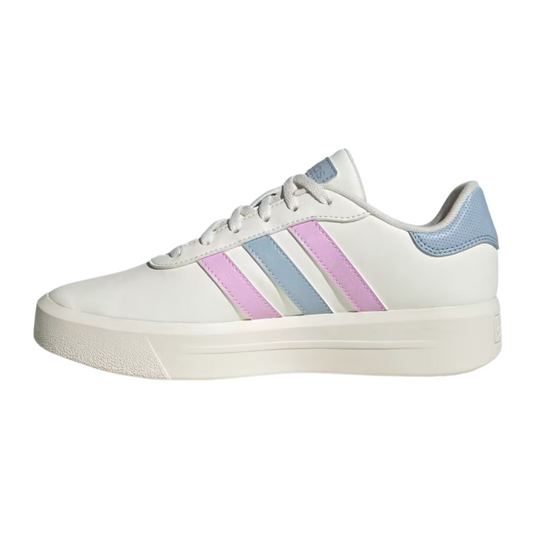 Tenis Adidas Court Plataform Para Mujer-IE9987 Beige/Lila/Azul