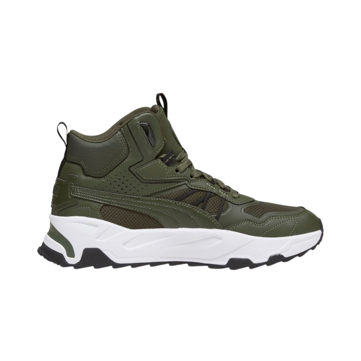 Tenis Puma Trinity Mid Hybrid Hombre - 39232702 Verde Sneakers Bota Streetwear Urbanos