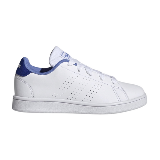 Tenis Adidas Advantage K Unisex- HO6160 Blanco/Azul