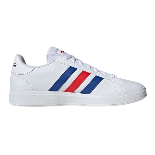 Tenis Adidas Grand Court Base 2.0 Unisex- GW9252 Blanco/Azul/Rojo