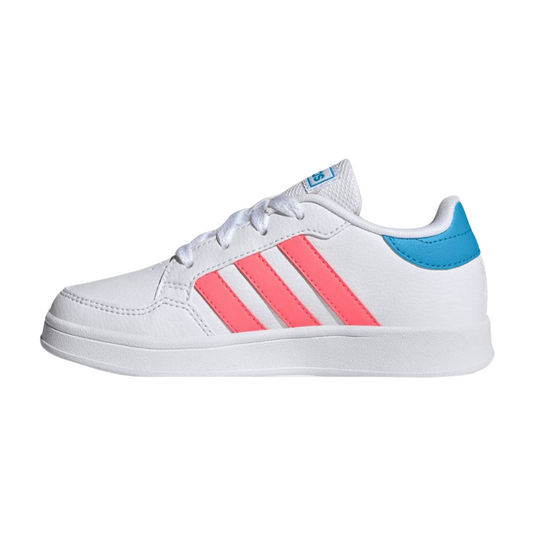 Tenis Adidadas Breaknet K Para Mujer - GY6015  Blanco/Azul/Rosa