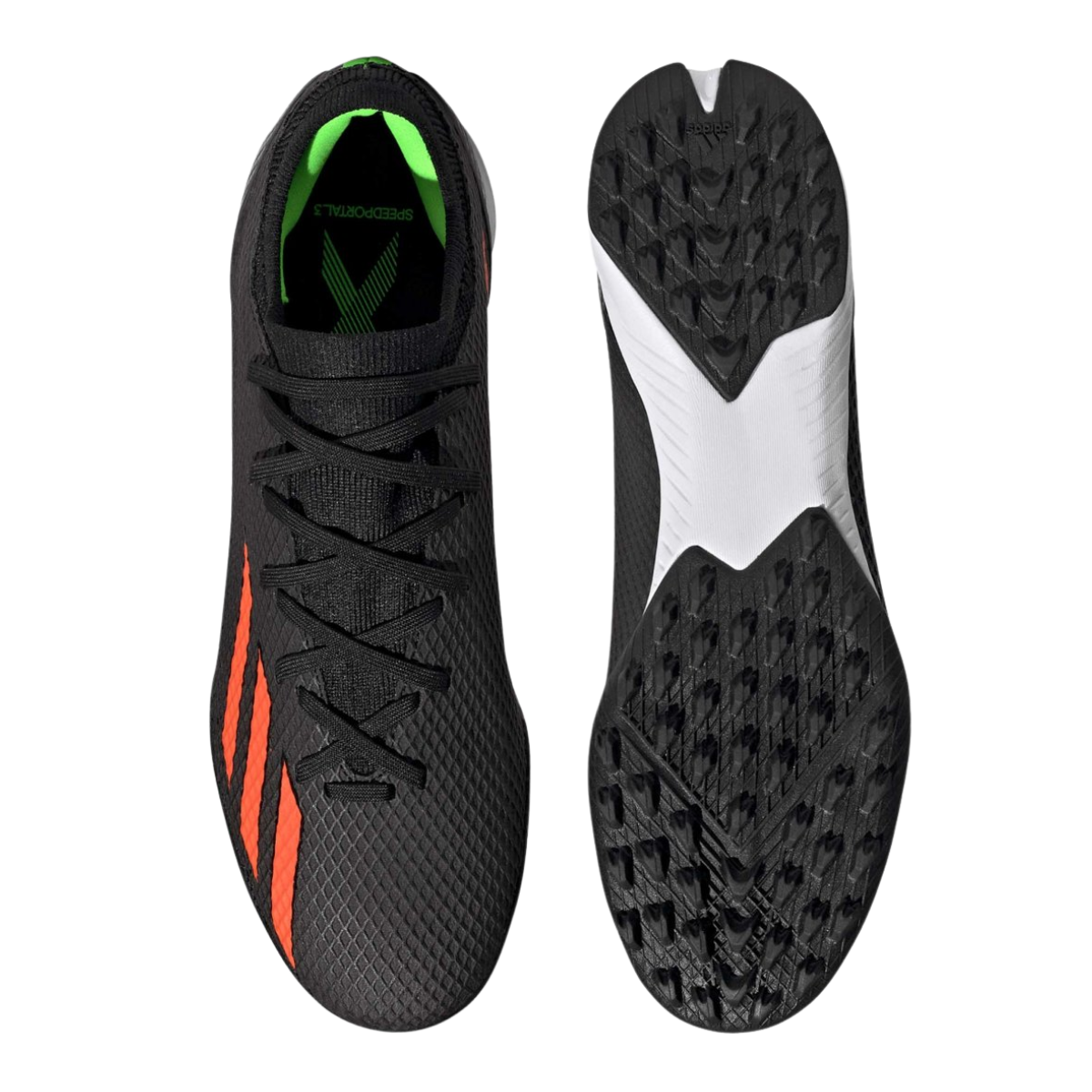 Tenis Adidas X Speedflow.3 TF Para Futbol - GW8487 Negro/Naranja
