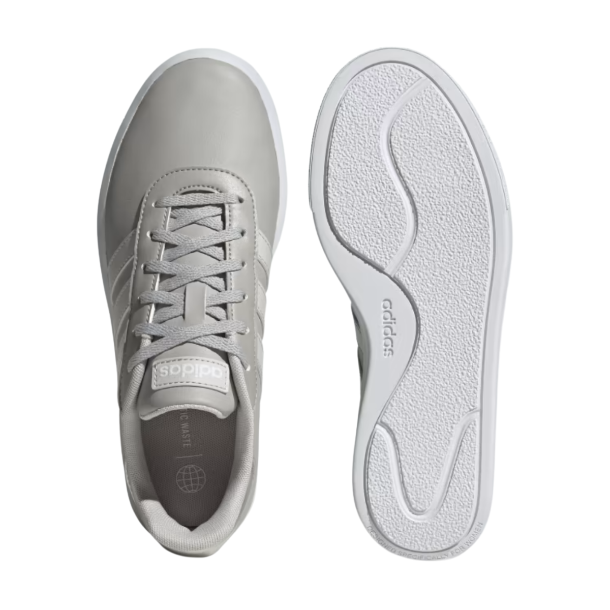 Tenis Adidas Court Platform Para Mujer - ID1970 Gris/Plateado