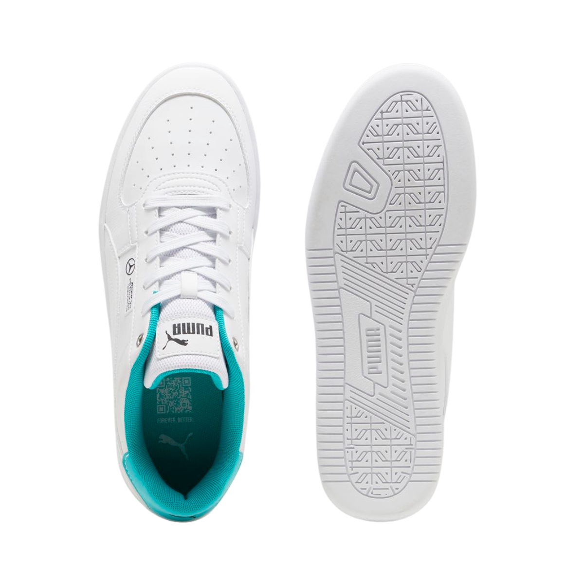 Tenis Puma Mapf1 Caven 2.0 Hombre - 30850202 Blancos Casuales Mercedes Amg Petronas