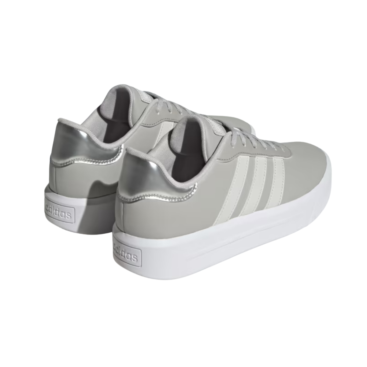 Tenis Adidas Court Platform Para Mujer - ID1970 Gris/Plateado