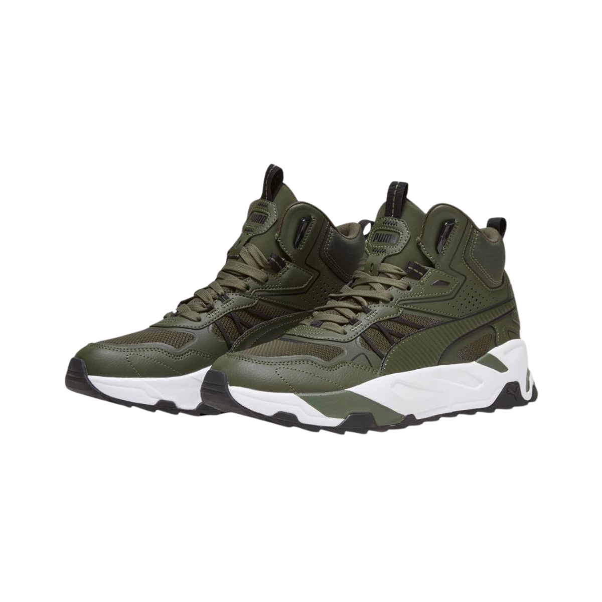 Tenis Puma Trinity Mid Hybrid Hombre - 39232702 Verde Sneakers Bota Streetwear Urbanos