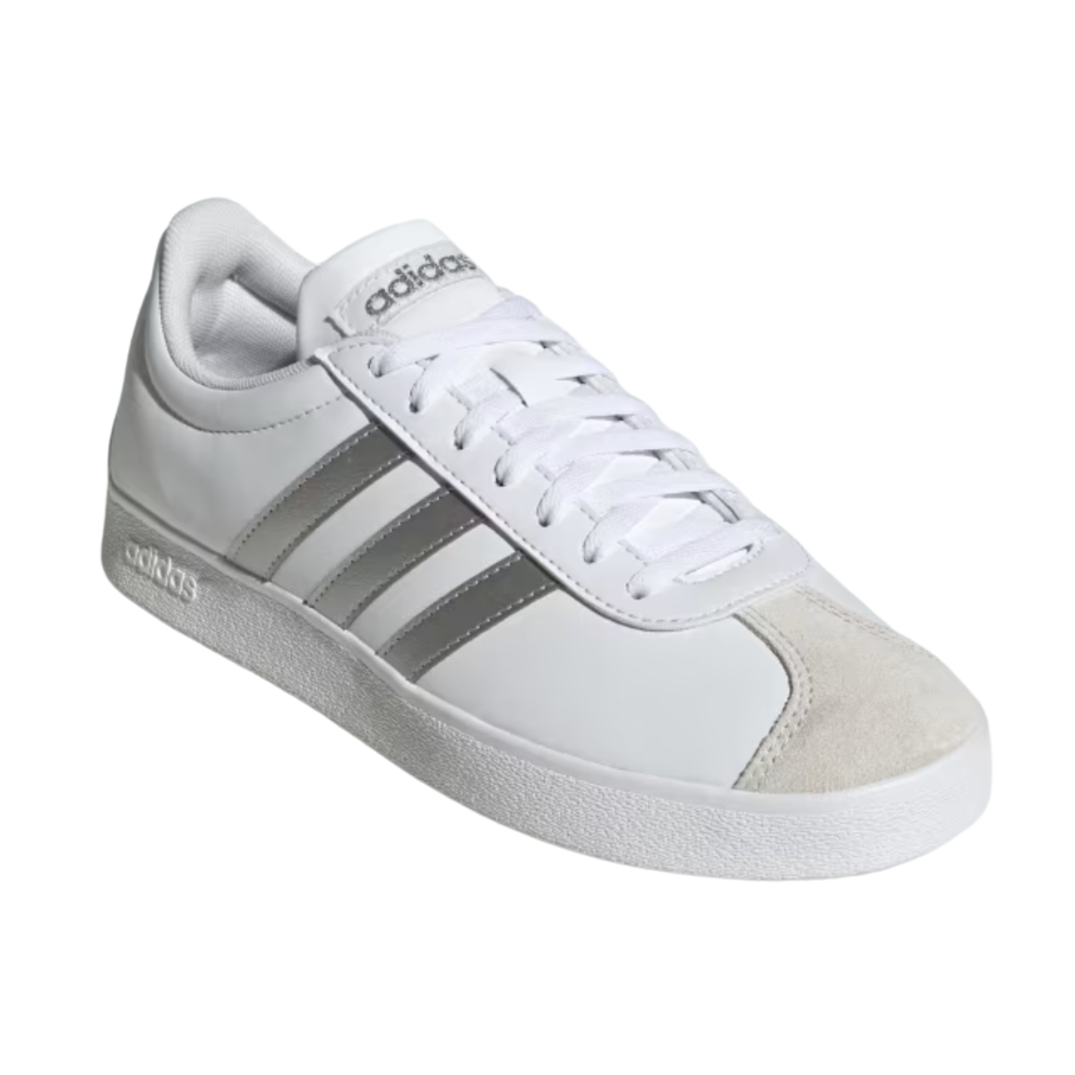 Tenis Adidas VL Court Base Silver Metallic Para Mujer - ID3716 Blanco/Plateado