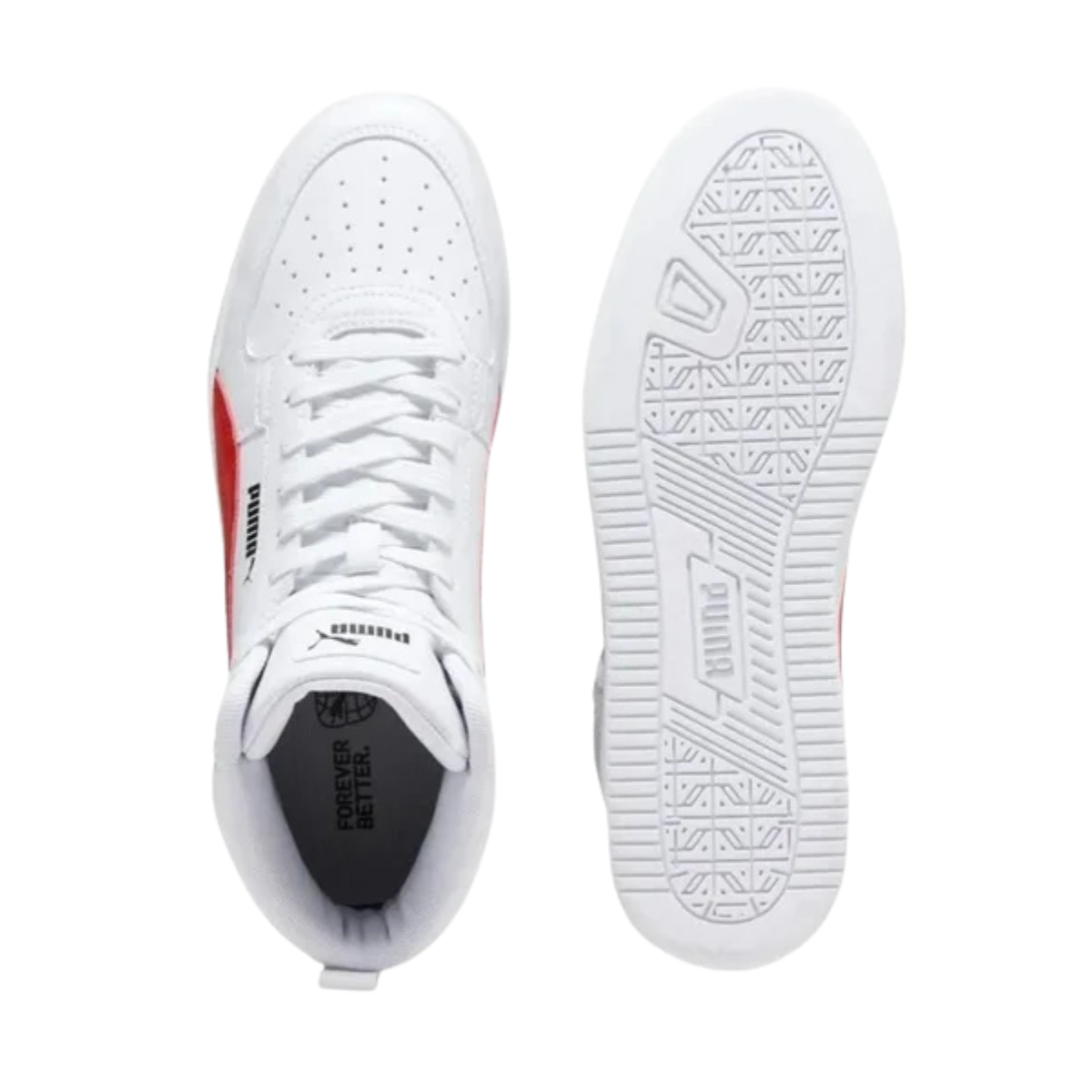 Tenis Puma Caven 2.0 Mid Unisex - 39229106 Blanco / Rojo