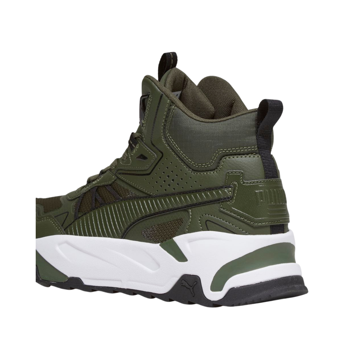 Tenis Puma Trinity Mid Hybrid Hombre - 39232702 Verde Sneakers Bota Streetwear Urbanos