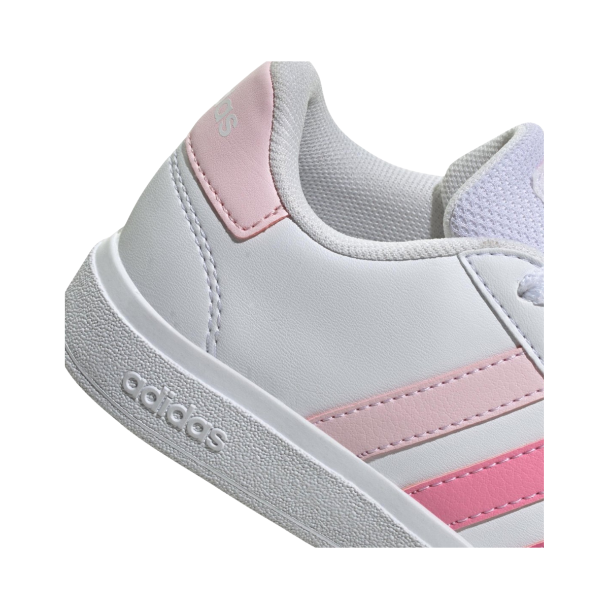 Tenis Adidas Grand Court 2.0 K Para Mujer - IG0440 Blanco/Rosa