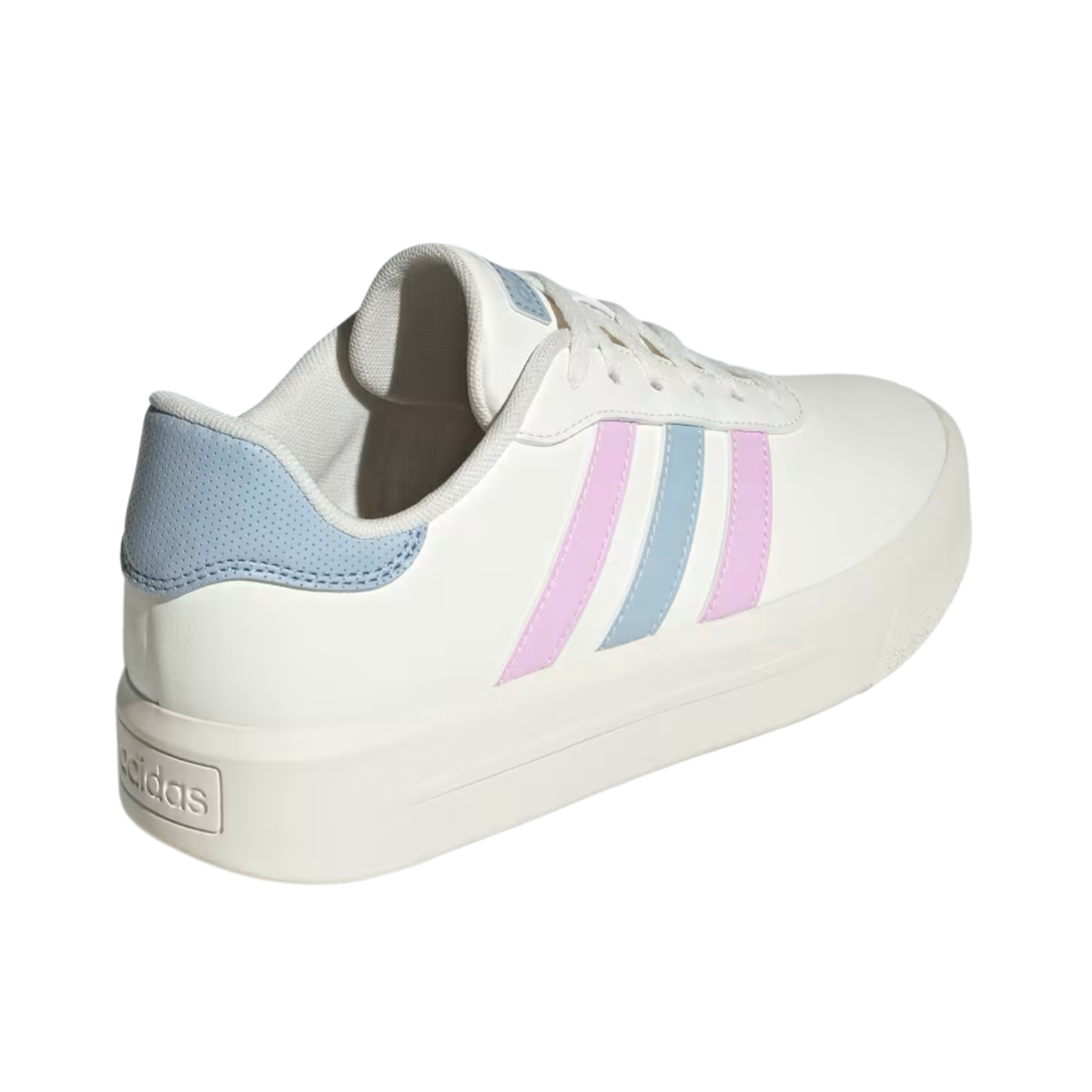 Tenis Adidas Court Plataform Para Mujer-IE9987 Beige/Lila/Azul