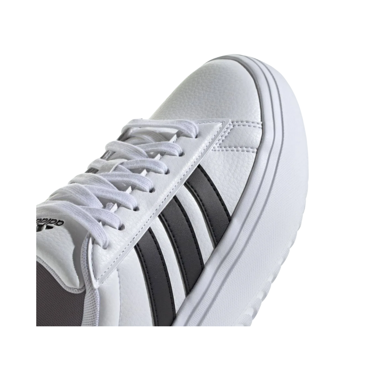 Tenis Grand Court Plataform Unisex - IE1092 Blanco/Negro
