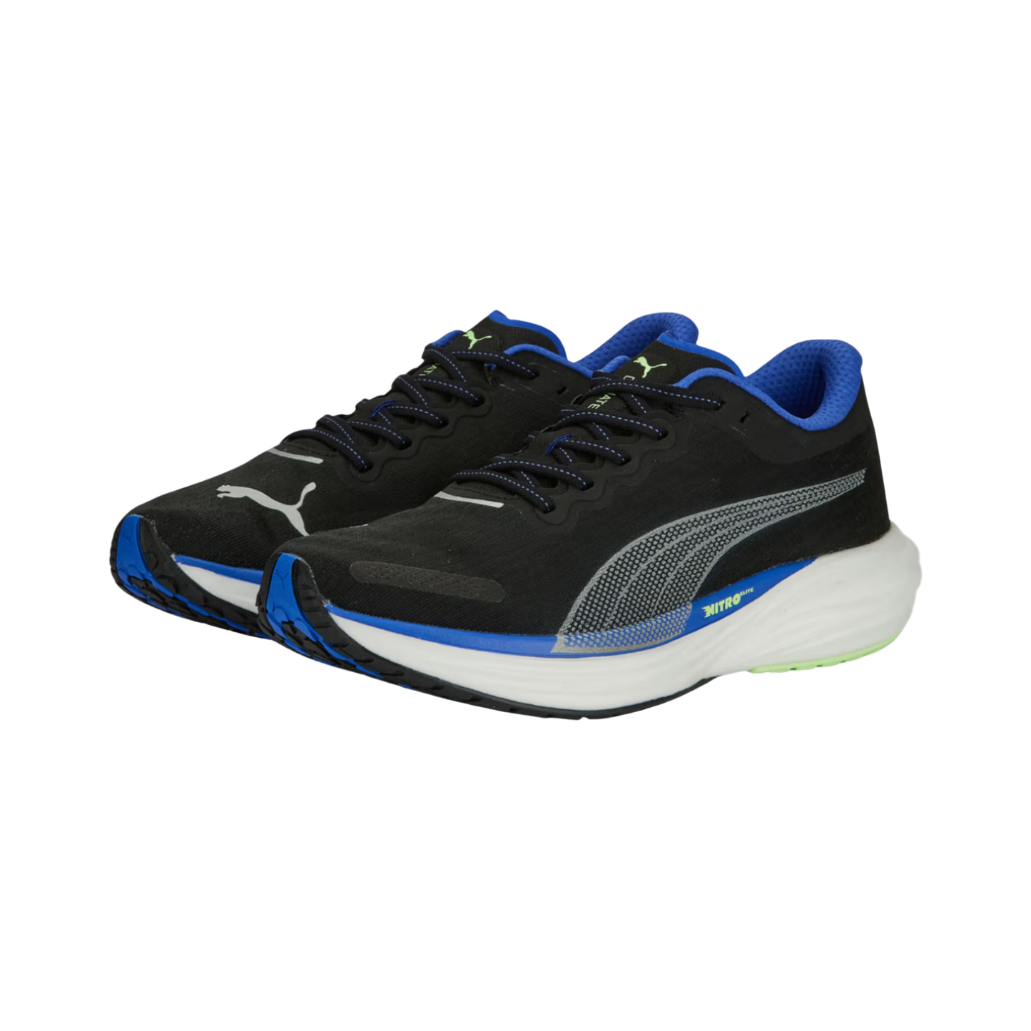 Tenis Puma Deviate Nitro 2 Hombre - 37680711 Negro Running Con Placa De Carbono