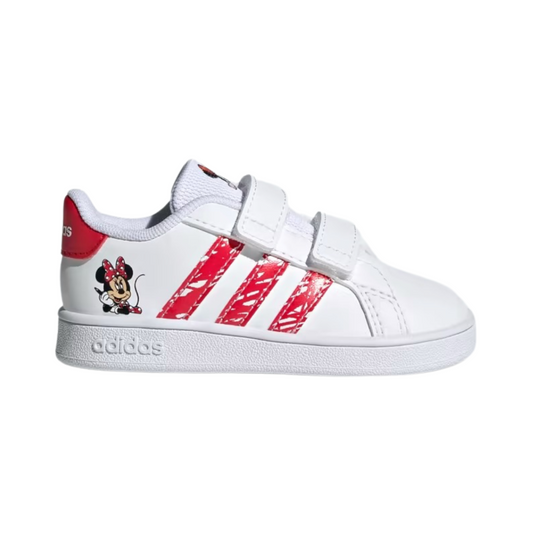 Tenis Grand Court MM CF Infantil- GY8011 Blanco/Rojo