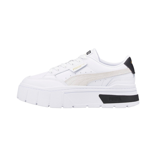 Tenis Puma Mayze Stack Chunky Mujer - 38436301 Blanco / Negro Plataforma