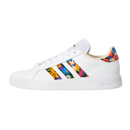 Tenis Adidas Grand Court Base 2.0 Unisex - GY2490 Blanco/Multicolor