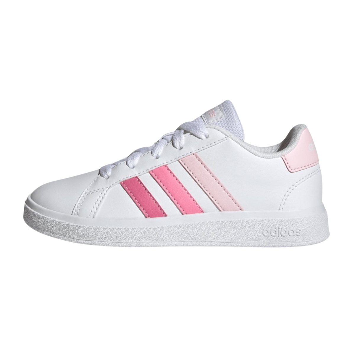 Tenis Adidas Grand Court 2.0 K Para Mujer  -  IG0440  Blanco/Rosa
