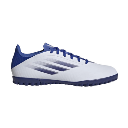 Tenis Adidas X Speedflow .4 tf Para Futbol - GW7531 Blanco /Azul
