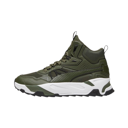 Tenis Puma Trinity Mid Hybrid Hombre - 39232702 Verde Sneakers Bota Streetwear Urbanos