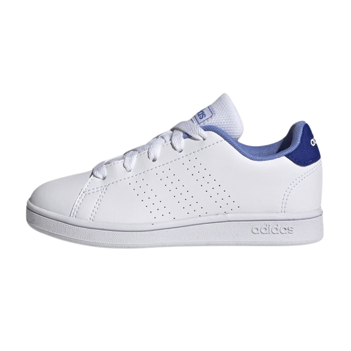 Tenis Adidas Advantage K Unisex- HO6160 Blanco/Azul