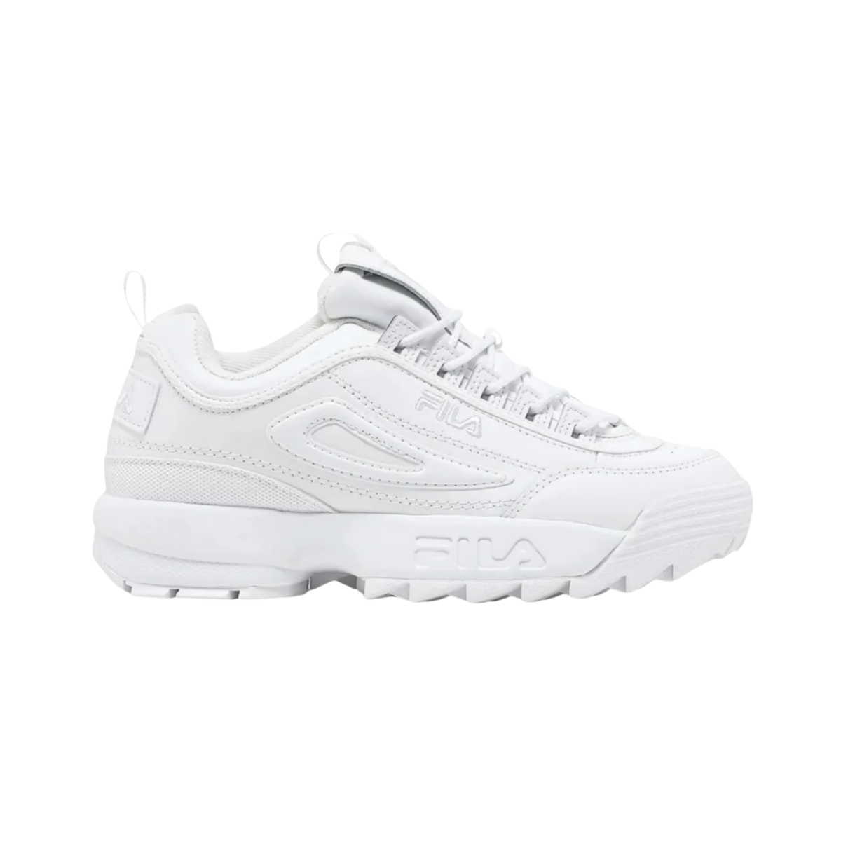 Tenis Fila Disruptor Ii Premium Mujer - 5vf80170100 Blancos Plataforma Chuncky Moda Urbana