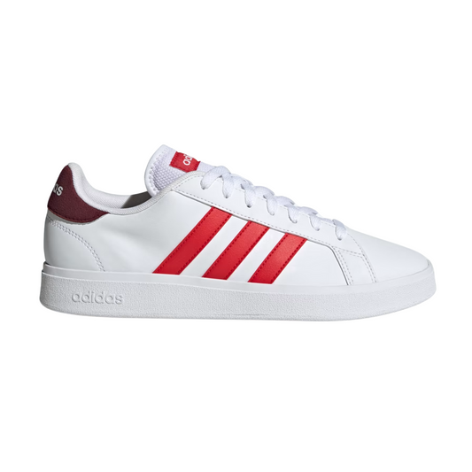 Tenis Adidas Grand Court Base 2.0 Para Hombre - ID4453 Blanco/Rojo
