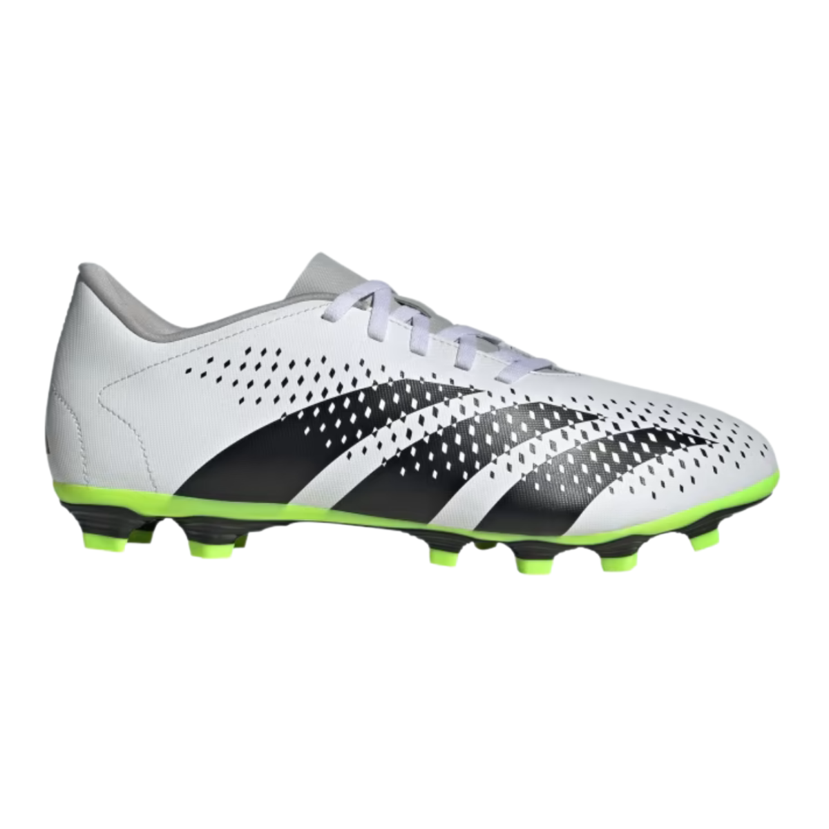 Tenis Adidas Predator Accuracy .4 FxG  Para Futbol - GZ0013 Blanco/Negro/Verde