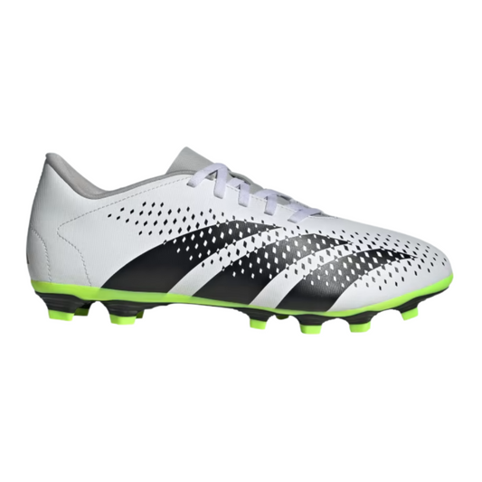 Tenis Adidas Predator Accuracy .4 FxG  Para Futbol - GZ0013 Blanco/Negro/Verde