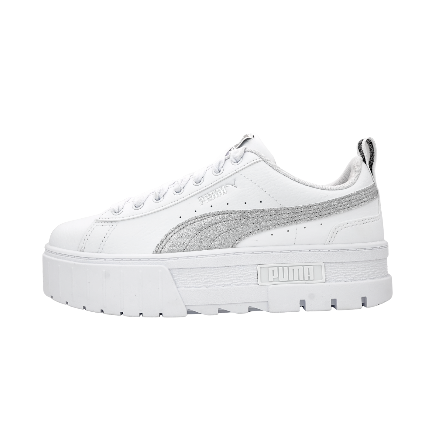 Tenis Puma Mayze Glitter Chunky Mujer - 38621601 Blancos Cómodos Plataforma