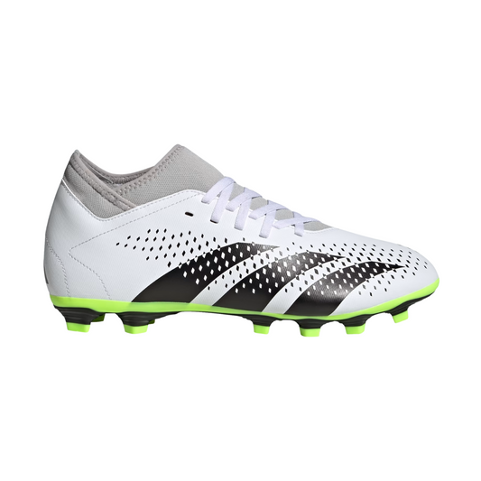 Tenis Adidas Predator Accuracy.4 S FxG Para Futbol - GZ0016 Blanco/Negro/Verde