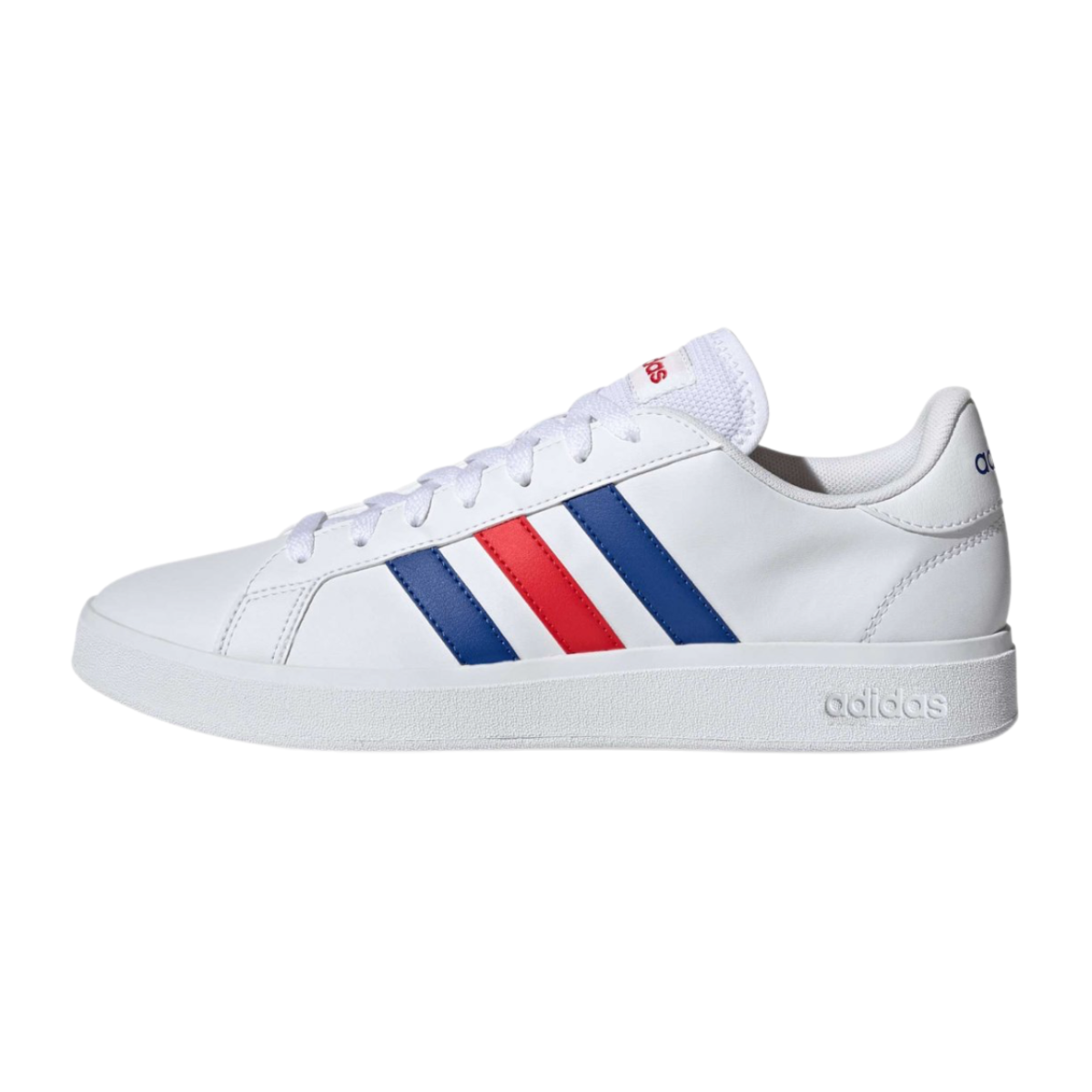 Tenis Adidas Grand Court Base 2.0 Unisex- GW9252 Blanco/Azul/Rojo