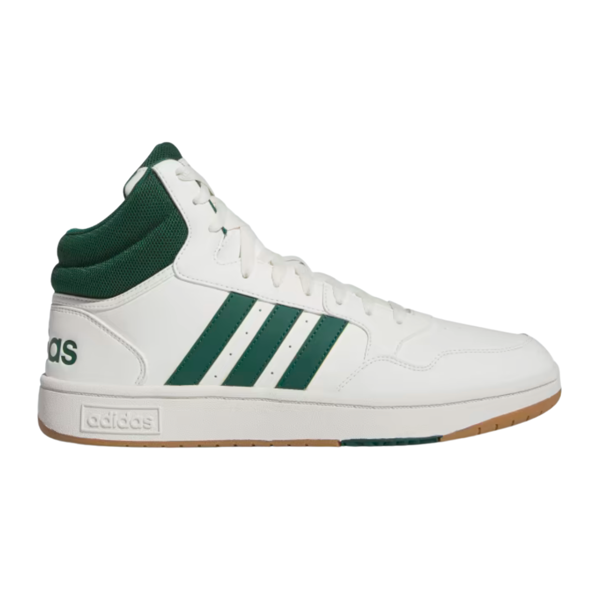 Tenis Adidas Hoops 3.0 Mid - IG5570  Blanco/Verde