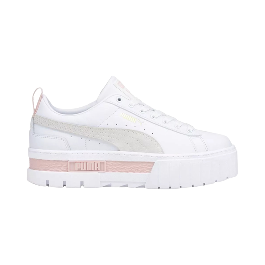 Tenis Puma Mayze Lth Casuales Mujer - 38198308 Blanco Plataforma Chunky