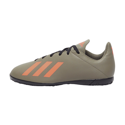 Tenis Adidas X19.4 TF Jr Para Futbol - EF8378 Verde Militar/Naranja