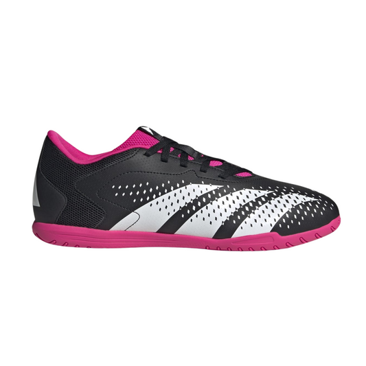 Tenis Adidas Predator Accuracy.4 IN Para Futbol - GW7072 Negro/Blanco/Rosa
