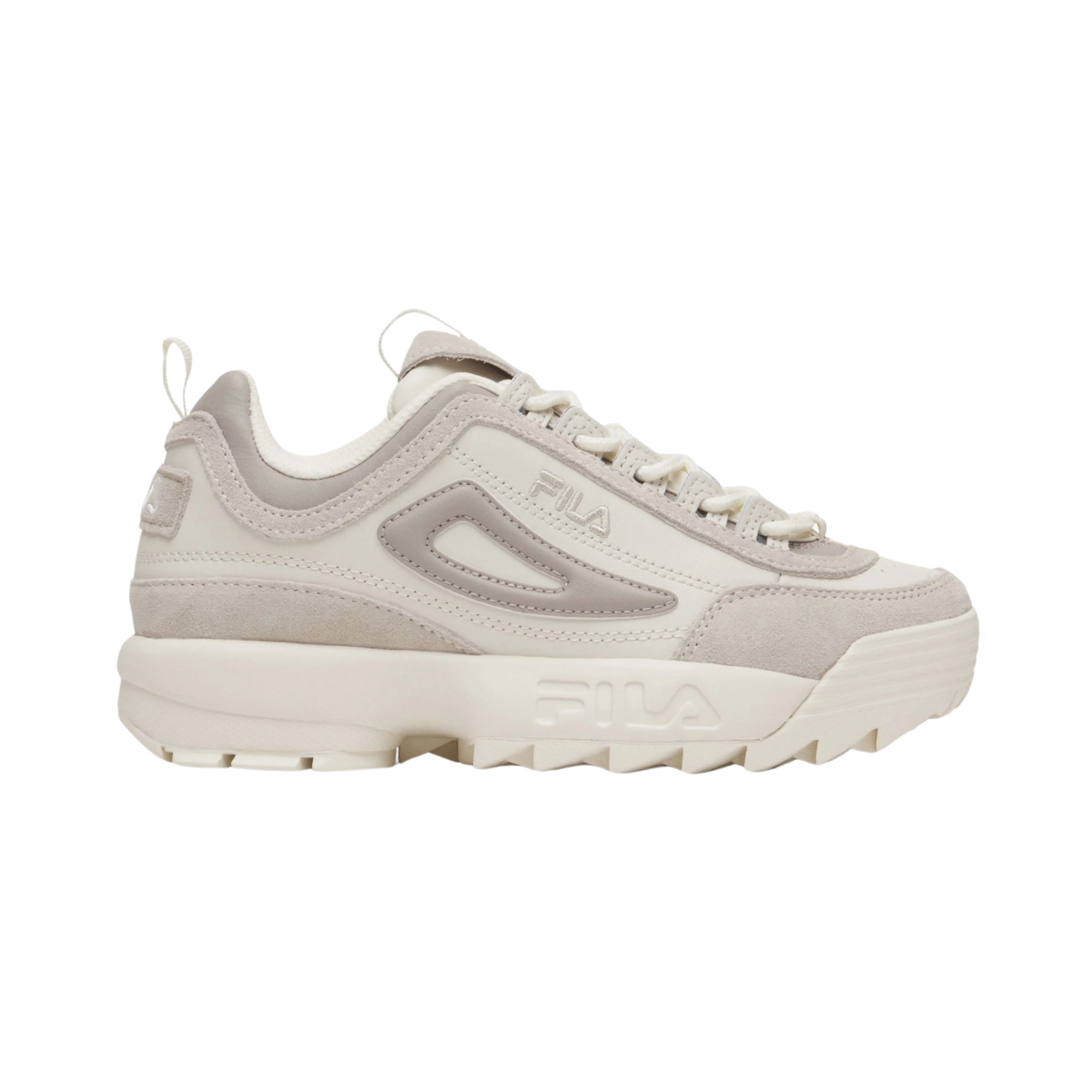 Tenis Fila Disruptor Ii Premium Mujer - 5xm02505101 Beige Chuncky Moda Urbana