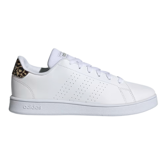 Tenis Adidas Advantage K Para Mujer- FY8875 Blanco/Animal Print