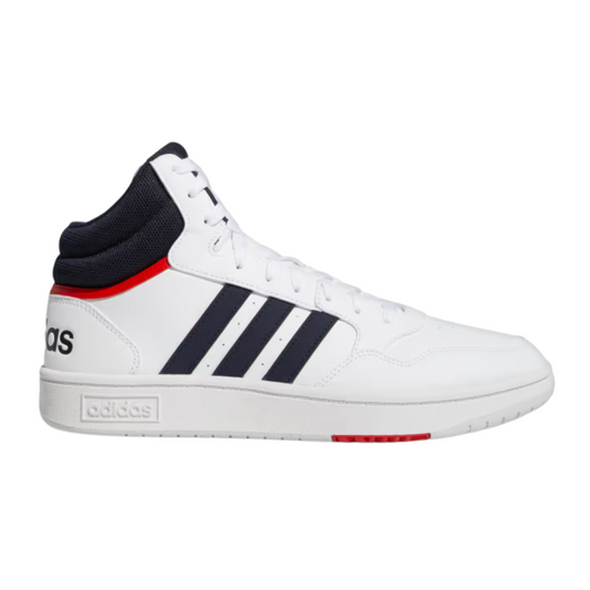 Tenis Adidas Hoops 3.0 Mid - GY5543 Blanco/Azul