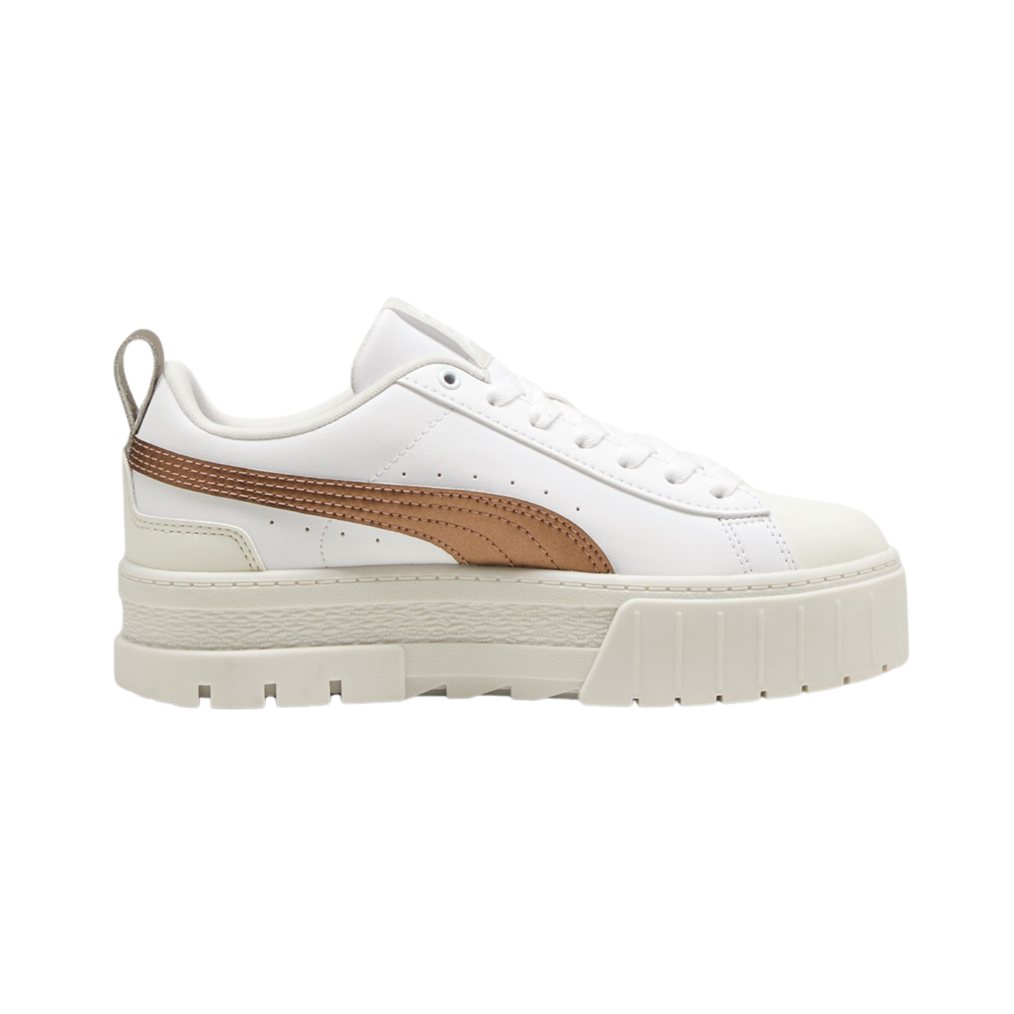 Tenis Puma Mayze Glow Up Plataforma Mujer - 39838401 Blanco / Beige