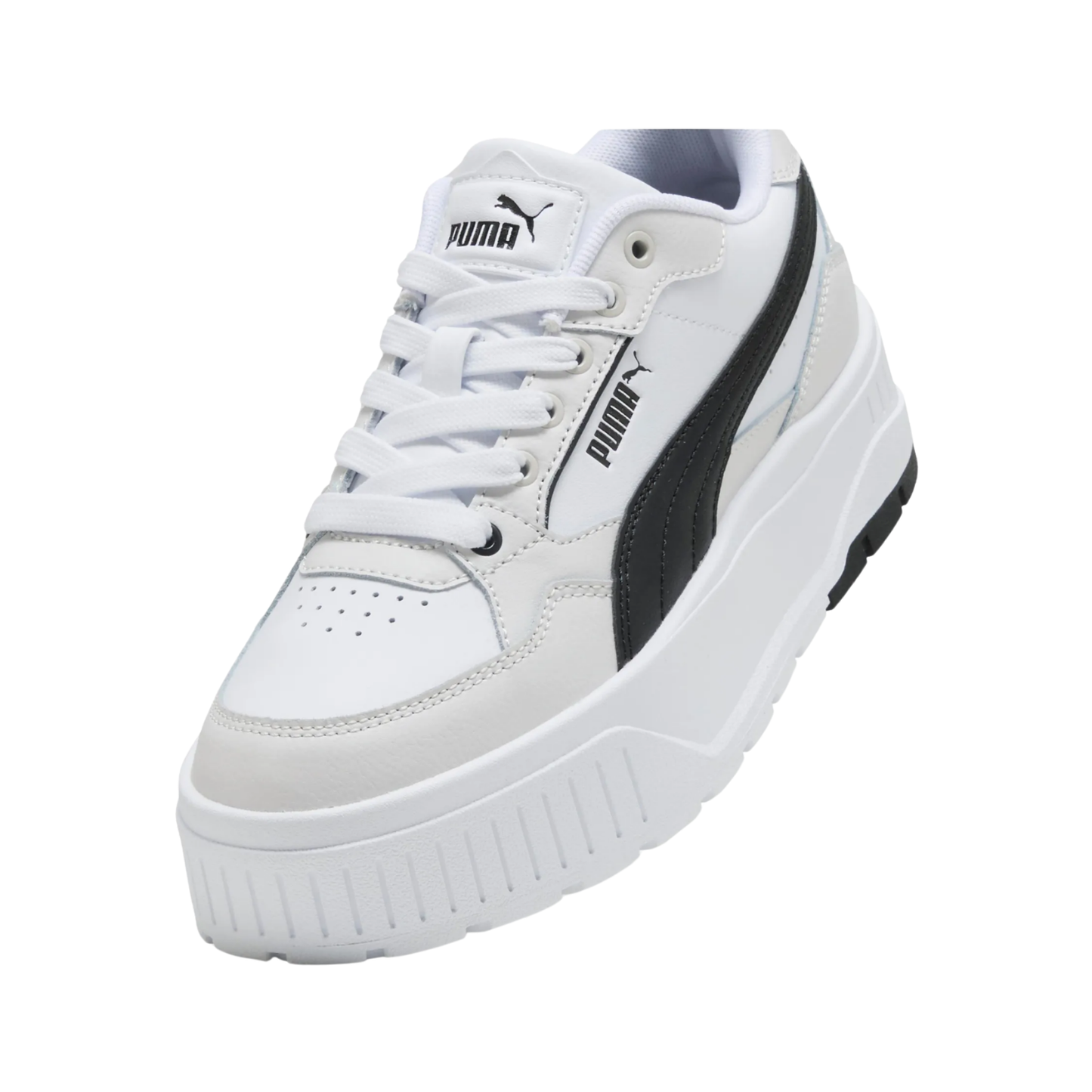 Tenis Puma Karmen Ii Idol Chunky Mujer - 39746109 Blanco / Negro Casuales Plataforma Moda